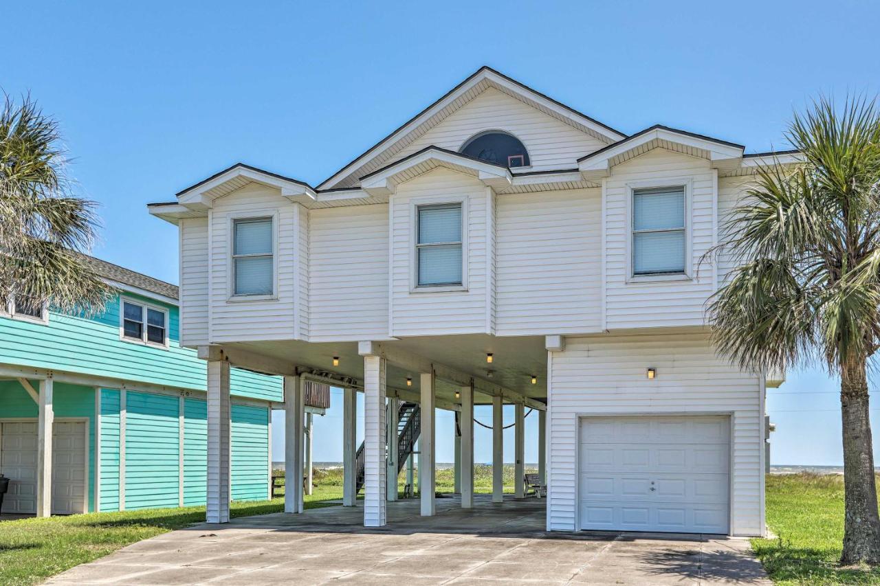 Oceanfront Galveston Home - Walk To Beach! Εξωτερικό φωτογραφία
