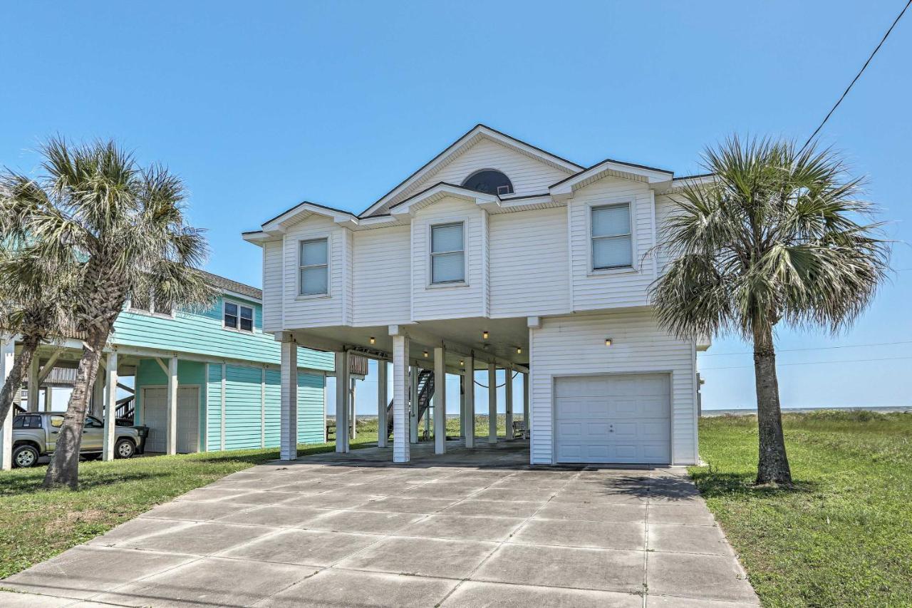 Oceanfront Galveston Home - Walk To Beach! Εξωτερικό φωτογραφία